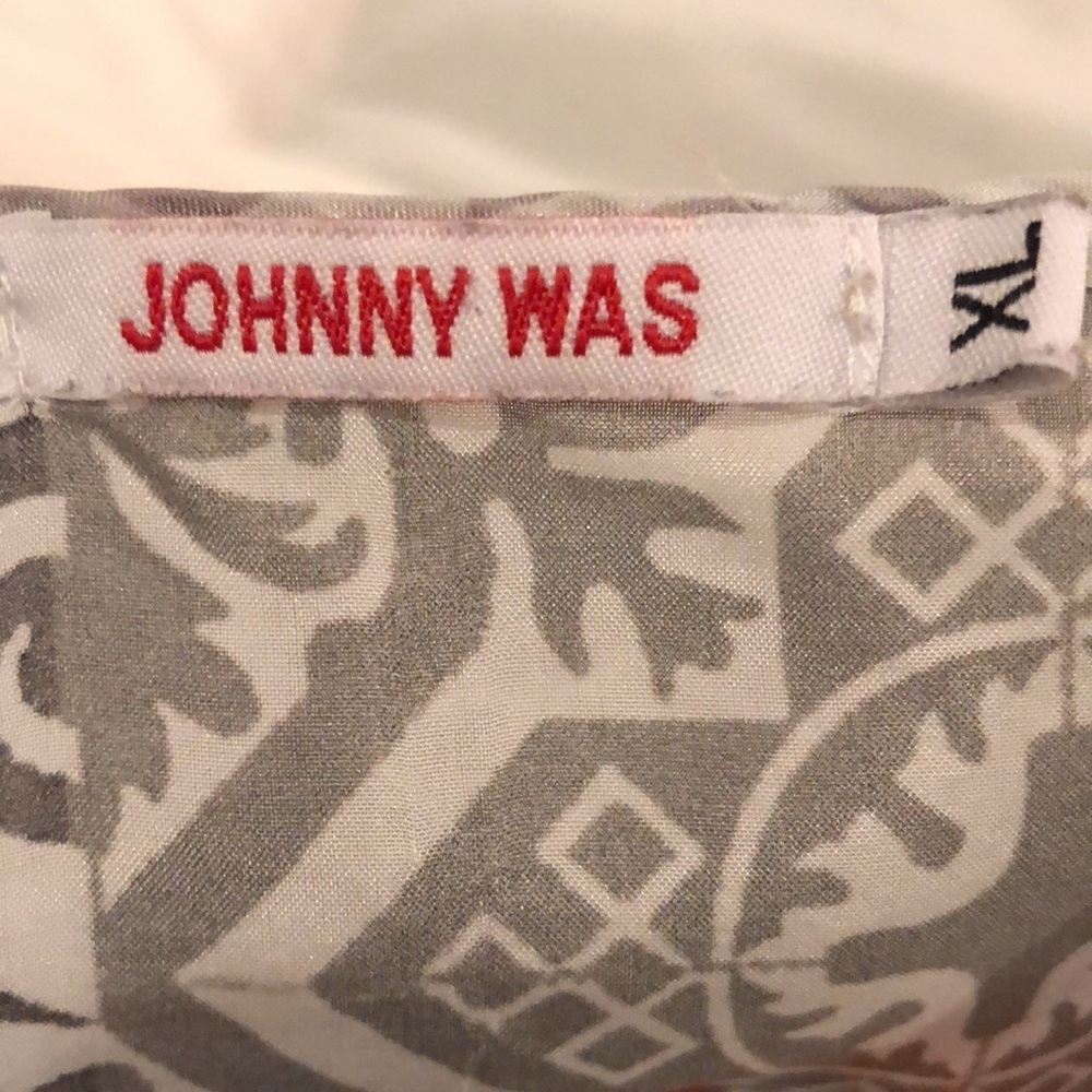JOHNNY WAS Georgette Silk Blouse 👚 EUC sz XL - Picture 6 of 12